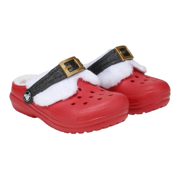 CROCS Other - CROCS Unisex Kids Classic Lined Santa Clog